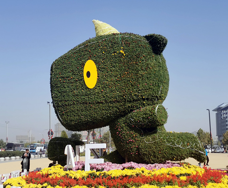 開封金犀獎國際動漫節(jié)五色草造型