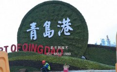 山東青島八一建軍節(jié)五色草造型