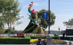 國(guó)慶綠雕亮化夜景