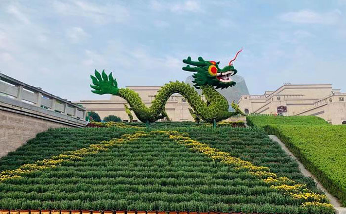 矮生五色草立體字牌工程案例